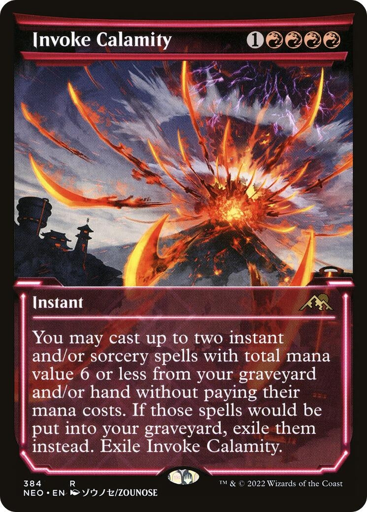 Image for Invoke Calamity (Showcase) (384) (Kamigawa: Neon Dynasty) - Magic: The Gathering