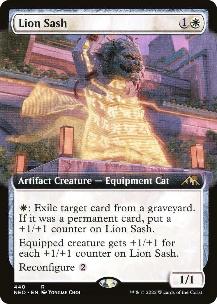 Lion Sash (Extended Art) (440) (Kamigawa: Neon Dynasty)