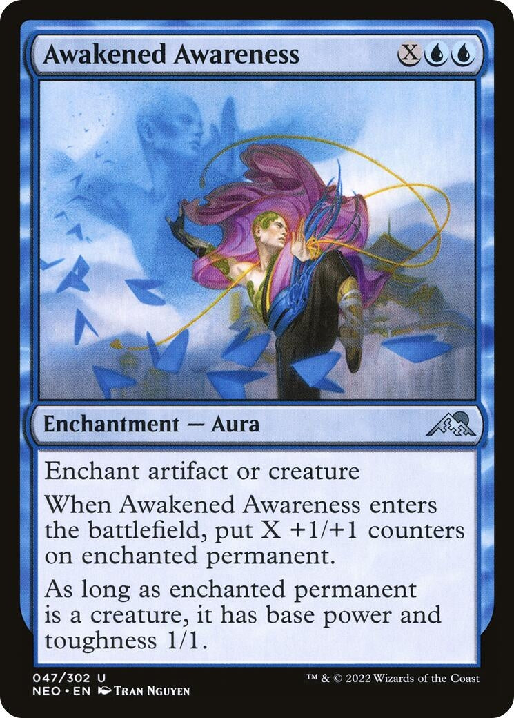 Awakened Awareness (47) (Kamigawa: Neon Dynasty)