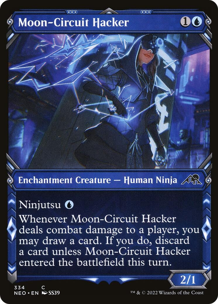 Image for Moon-Circuit Hacker (Showcase) (334) (Kamigawa: Neon Dynasty) - Magic: The Gathering