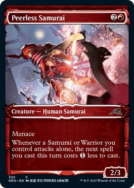 Image for Peerless Samurai (Showcase) (322) (Kamigawa: Neon Dynasty) - Magic: The Gathering