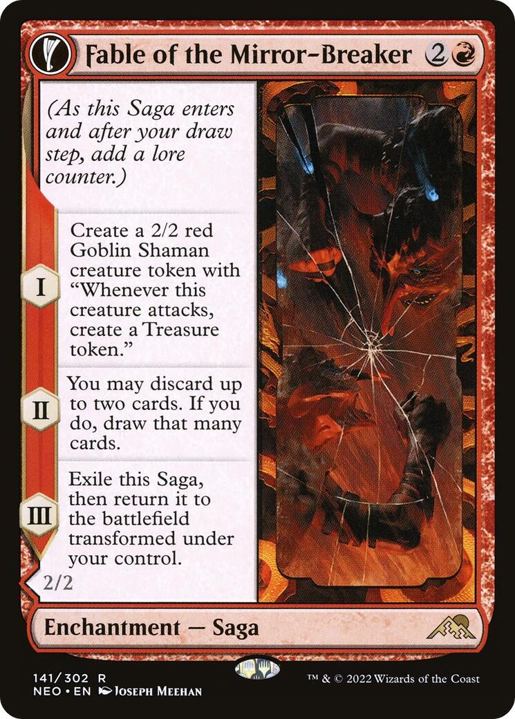 Image for Fable of the Mirror-Breaker (141) (Kamigawa: Neon Dynasty) - Magic: The Gathering