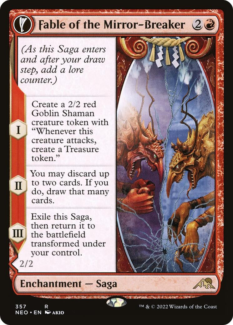 Image for Fable of the Mirror-Breaker (Showcase) (357) (Kamigawa: Neon Dynasty) - Magic: The Gathering