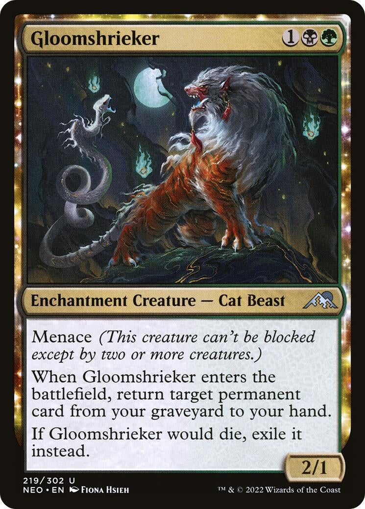 Image for Gloomshrieker (219) (Kamigawa: Neon Dynasty) - Magic: The Gathering