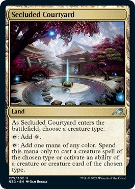 Image for Secluded Courtyard (275) (Kamigawa: Neon Dynasty) - Magic: The Gathering