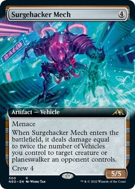 Image for Surgehacker Mech (Extended Art) (500) (Kamigawa: Neon Dynasty) - Magic: The Gathering