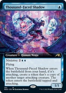 Thousand-Faced Shadow (Extended Art) (451) (Kamigawa: Neon Dynasty)