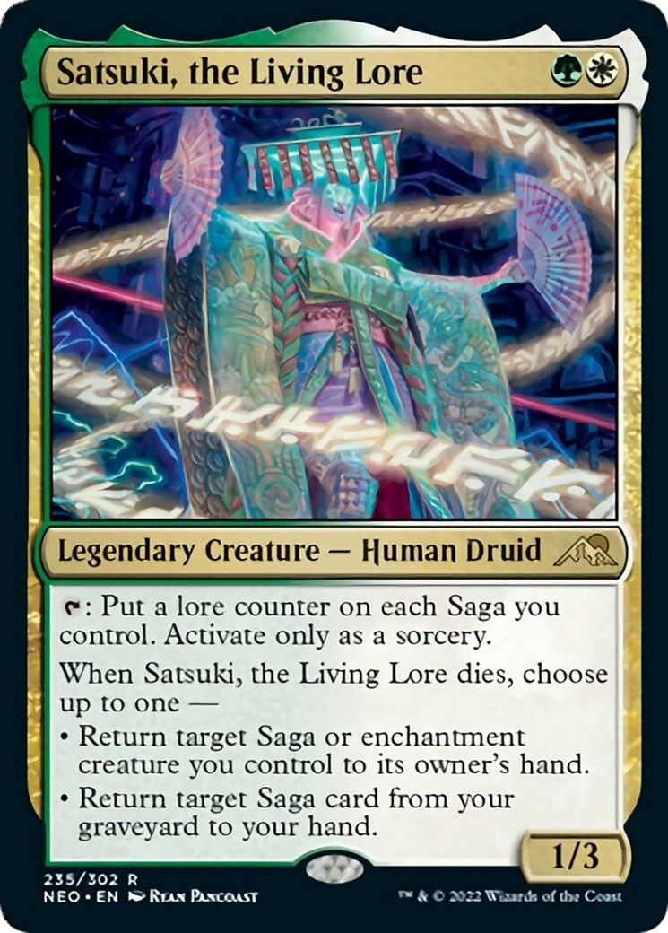 Image for Satsuki, the Living Lore (235) (Kamigawa: Neon Dynasty) - Magic: The Gathering