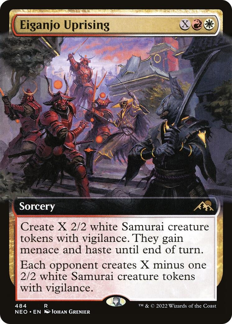 Image for Eiganjo Uprising (Extended Art) (484) (Kamigawa: Neon Dynasty) - Magic: The Gathering