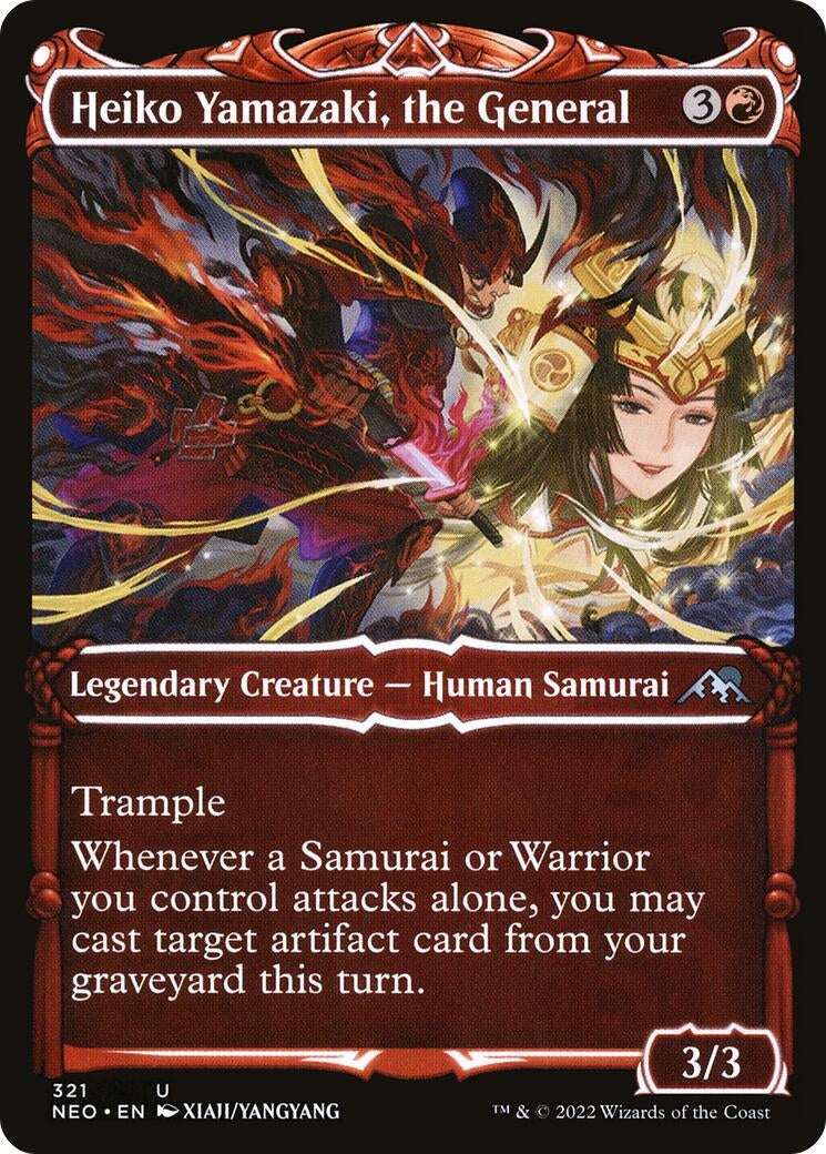 Image for Heiko Yamazaki, the General (Showcase) (321) (Kamigawa: Neon Dynasty) - Magic: The Gathering