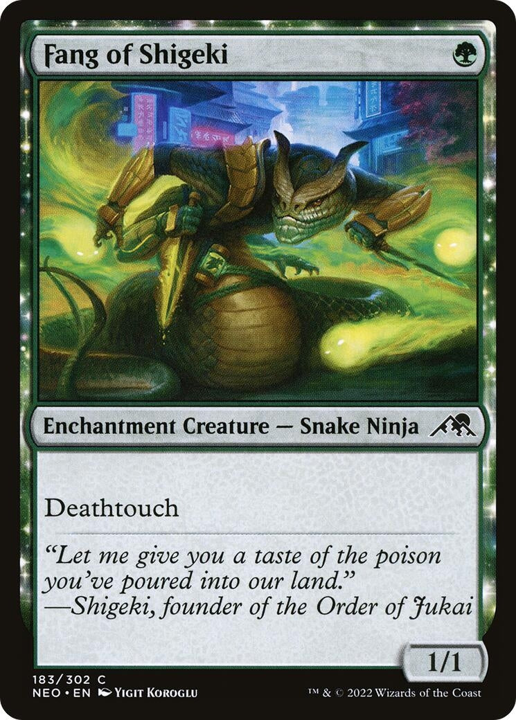 Image for Fang of Shigeki (183) (Kamigawa: Neon Dynasty) - Magic: The Gathering