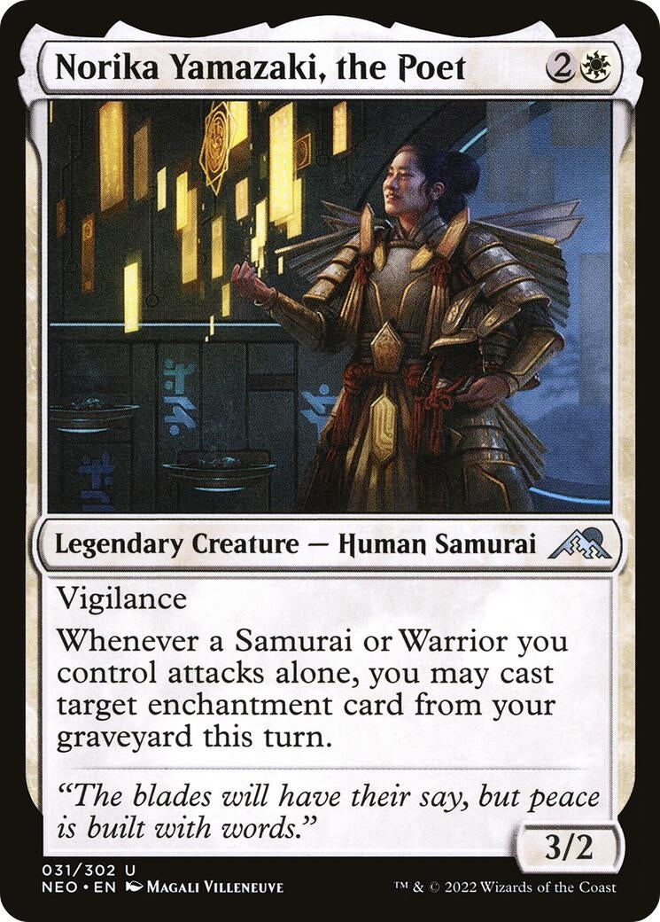 Image for Norika Yamazaki, the Poet (31) (Kamigawa: Neon Dynasty) - Magic: The Gathering