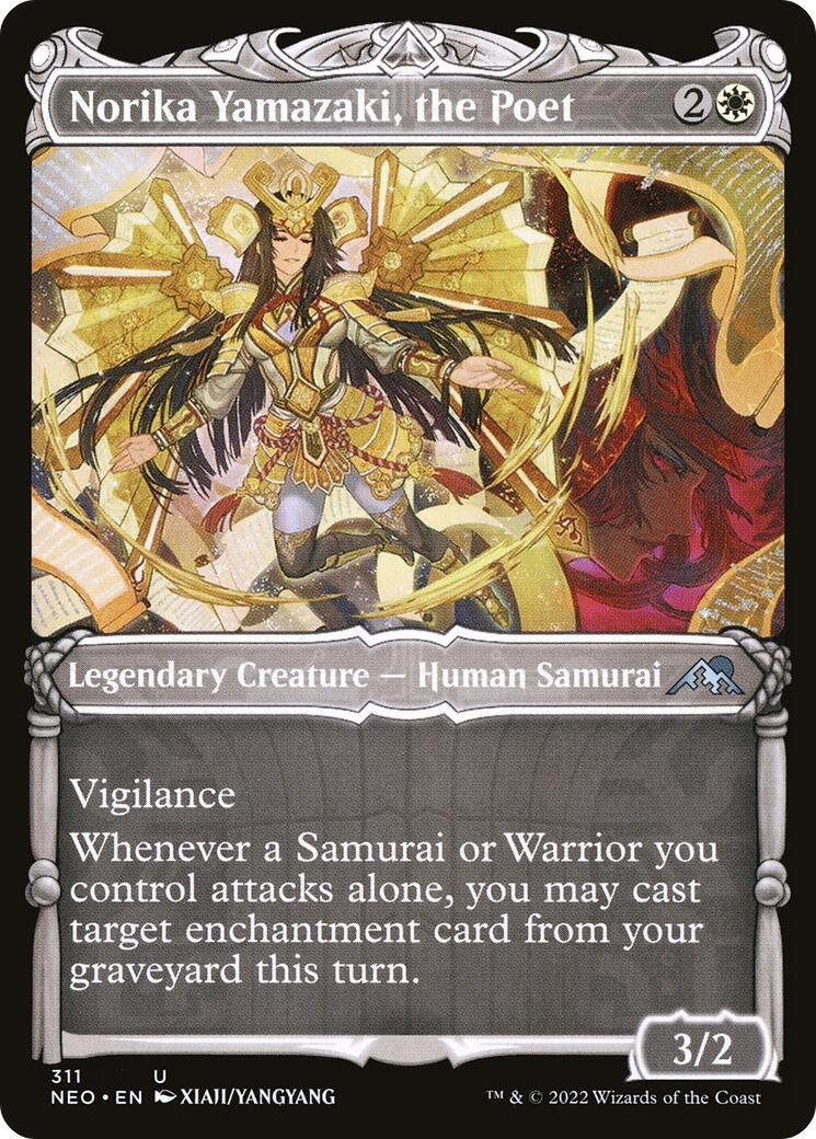 Norika Yamazaki, the Poet (Showcase) (311) (Kamigawa: Neon Dynasty)