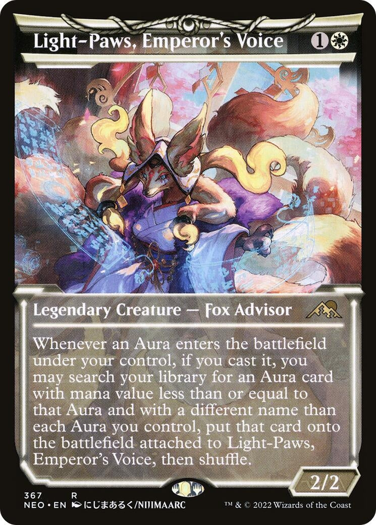 Image for Light-Paws, Emperor's Voice (Showcase) (367) (Kamigawa: Neon Dynasty) - Magic: The Gathering
