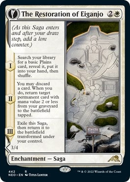 Image for The Restoration of Eiganjo (Extended Art) (442) (Kamigawa: Neon Dynasty) - Magic: The Gathering
