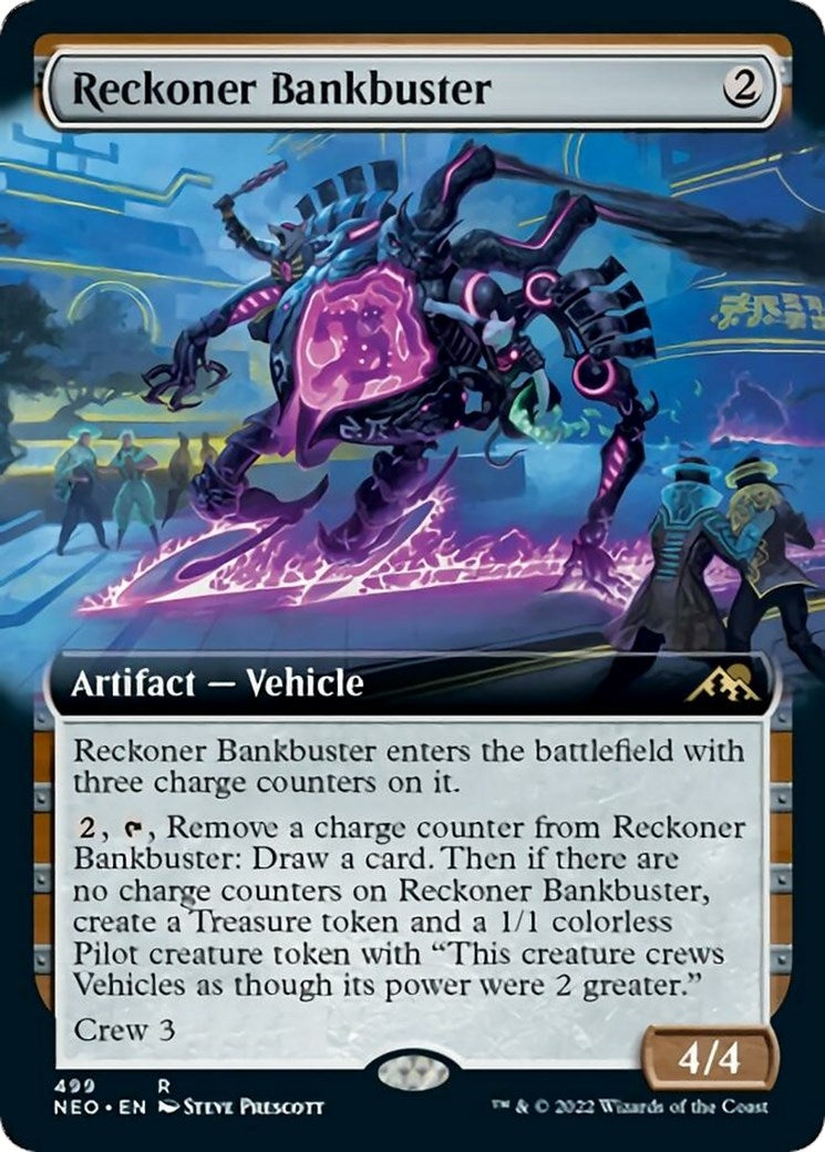 Image for Reckoner Bankbuster (Extended Art) (499) (Kamigawa: Neon Dynasty) - Magic: The Gathering
