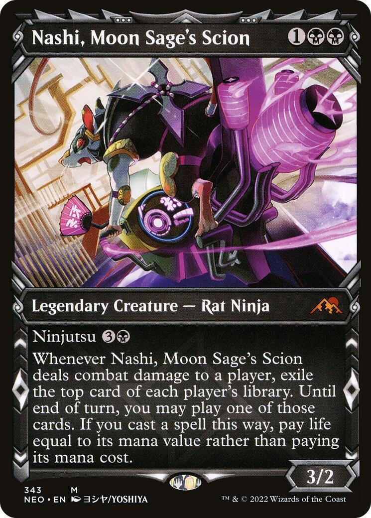 Nashi, Moon Sage's Scion (Showcase) (343) (Kamigawa: Neon Dynasty)