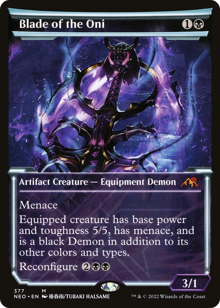 Image for Blade of the Oni (Showcase) (377) (Kamigawa: Neon Dynasty) - Magic: The Gathering