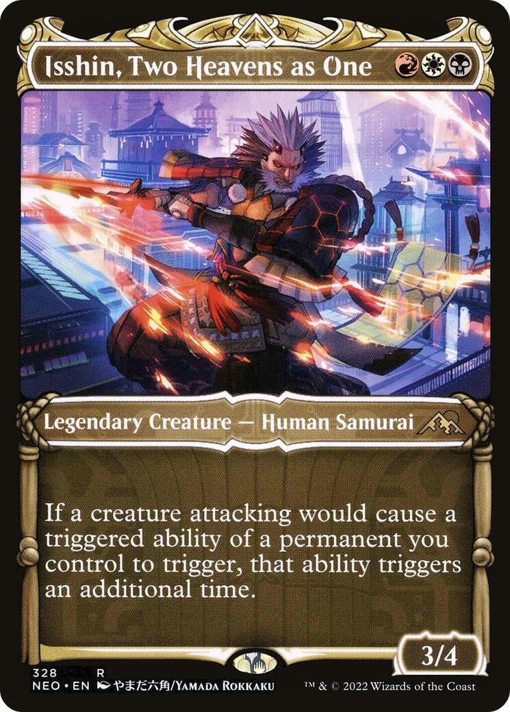 Image for Isshin, Two Heavens as One (Showcase) (328) (Kamigawa: Neon Dynasty) - Magic: The Gathering