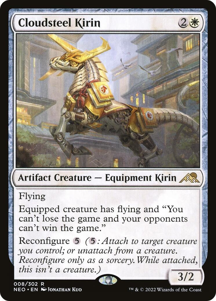 Image for Cloudsteel Kirin (8) (Kamigawa: Neon Dynasty) - Magic: The Gathering