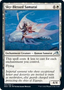 Image for Sky-Blessed Samurai (37) (Kamigawa: Neon Dynasty) - Magic: The Gathering