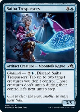 Image for Saiba Trespassers (77) (Kamigawa: Neon Dynasty) - Magic: The Gathering