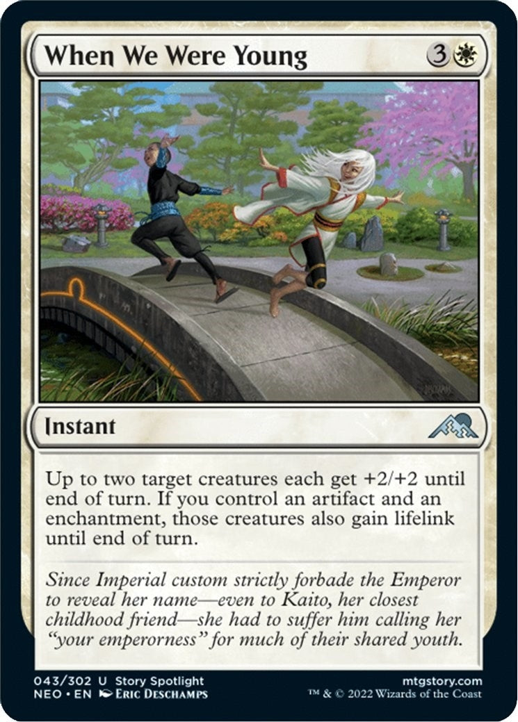Image for When We Were Young (43) (Kamigawa: Neon Dynasty) - Magic: The Gathering