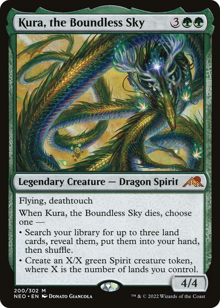 Image for Kura, the Boundless Sky (200) (Kamigawa: Neon Dynasty) - Magic: The Gathering