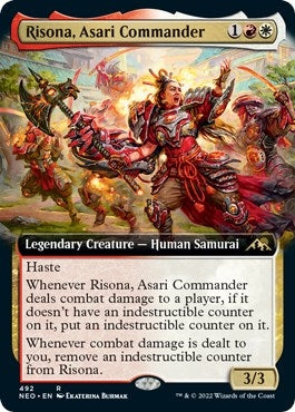 Image for Risona, Asari Commander (Extended Art) (492) (Kamigawa: Neon Dynasty) - Magic: The Gathering