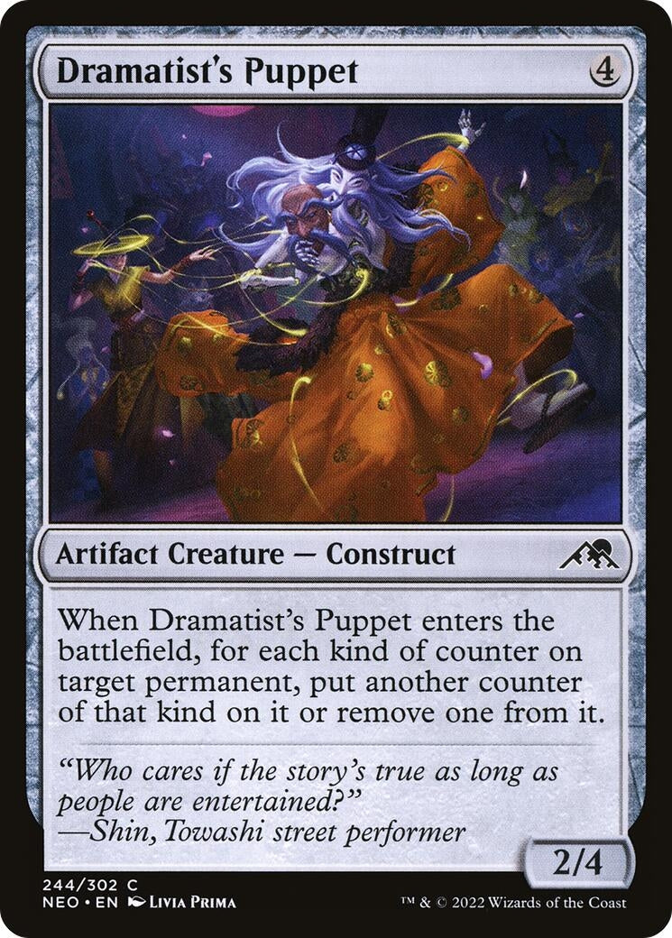 Image for Dramatist's Puppet (244) (Kamigawa: Neon Dynasty) - Magic: The Gathering