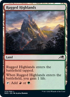 Image for Rugged Highlands (273) (Kamigawa: Neon Dynasty) - Magic: The Gathering