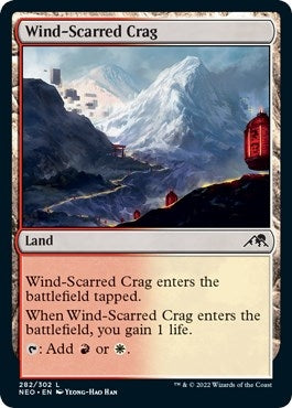 Image for Wind-Scarred Crag (282) (Kamigawa: Neon Dynasty) - Magic: The Gathering