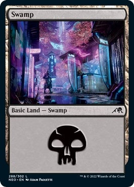 Image for Swamp (288) (288) (Kamigawa: Neon Dynasty) - Magic: The Gathering