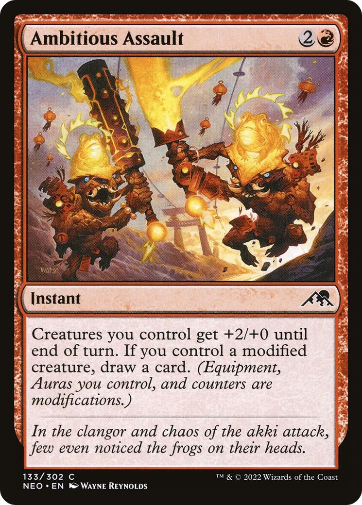 Image for Ambitious Assault (133) (Kamigawa: Neon Dynasty) - Magic: The Gathering