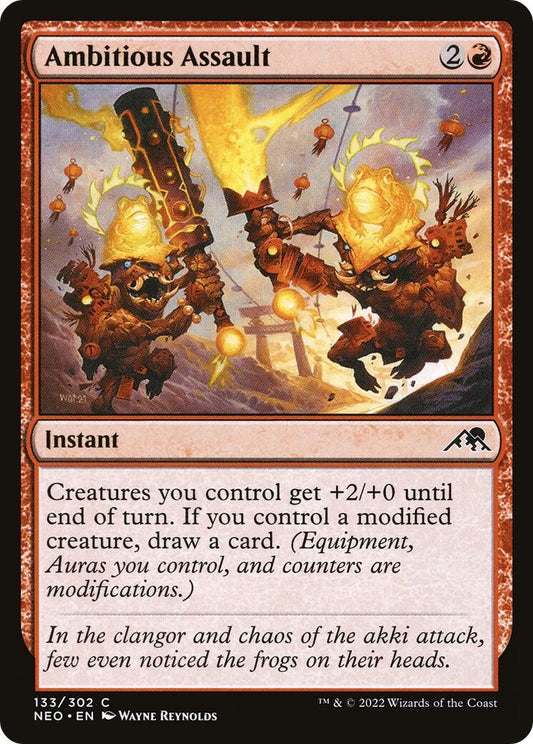 Image for Ambitious Assault (133) (Kamigawa: Neon Dynasty) - Magic: The Gathering