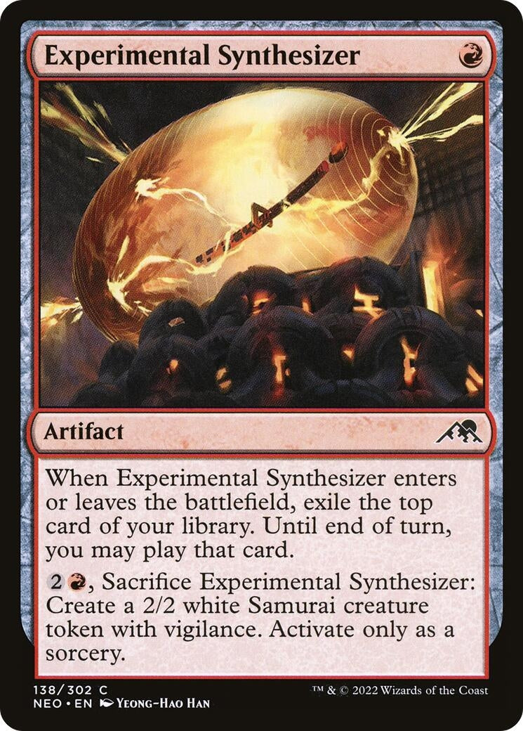 Image for Experimental Synthesizer (138) (Kamigawa: Neon Dynasty) - Magic: The Gathering