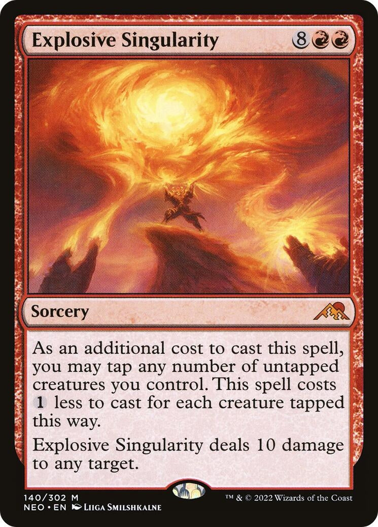 Image for Explosive Singularity (140) (Kamigawa: Neon Dynasty) - Magic: The Gathering