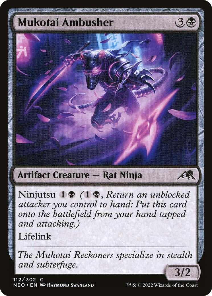 Image for Mukotai Ambusher (112) (Kamigawa: Neon Dynasty) - Magic: The Gathering