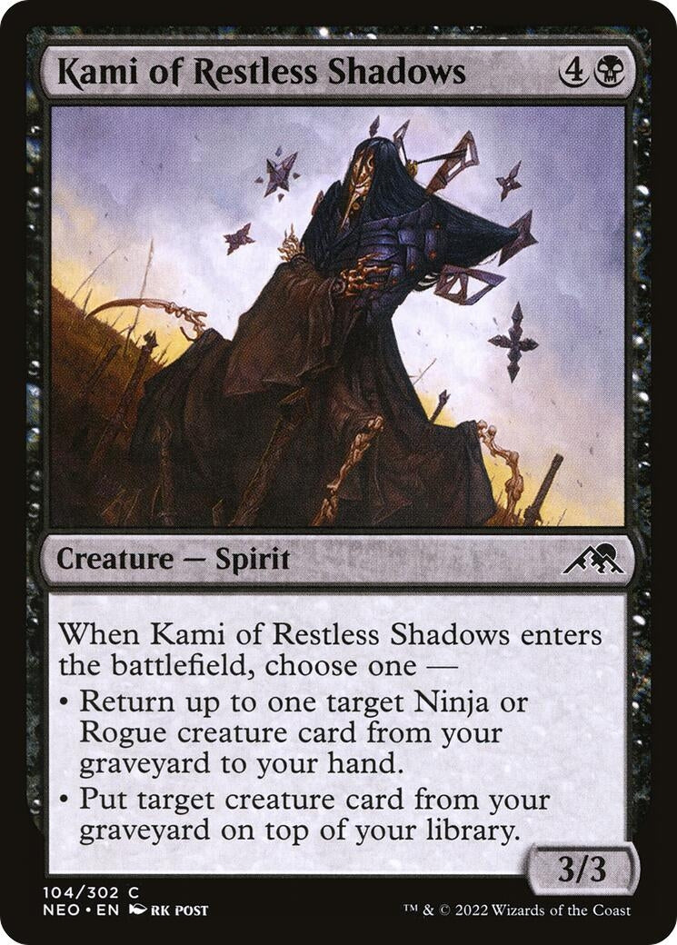 Image for Kami of Restless Shadows (104) (Kamigawa: Neon Dynasty) - Magic: The Gathering