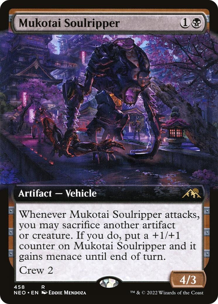 Image for Mukotai Soulripper (Extended Art) (458) (Kamigawa: Neon Dynasty) - Magic: The Gathering
