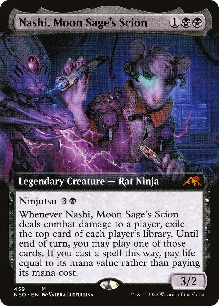 Image for Nashi, Moon Sage's Scion (Extended Art) (459) (Kamigawa: Neon Dynasty) - Magic: The Gathering