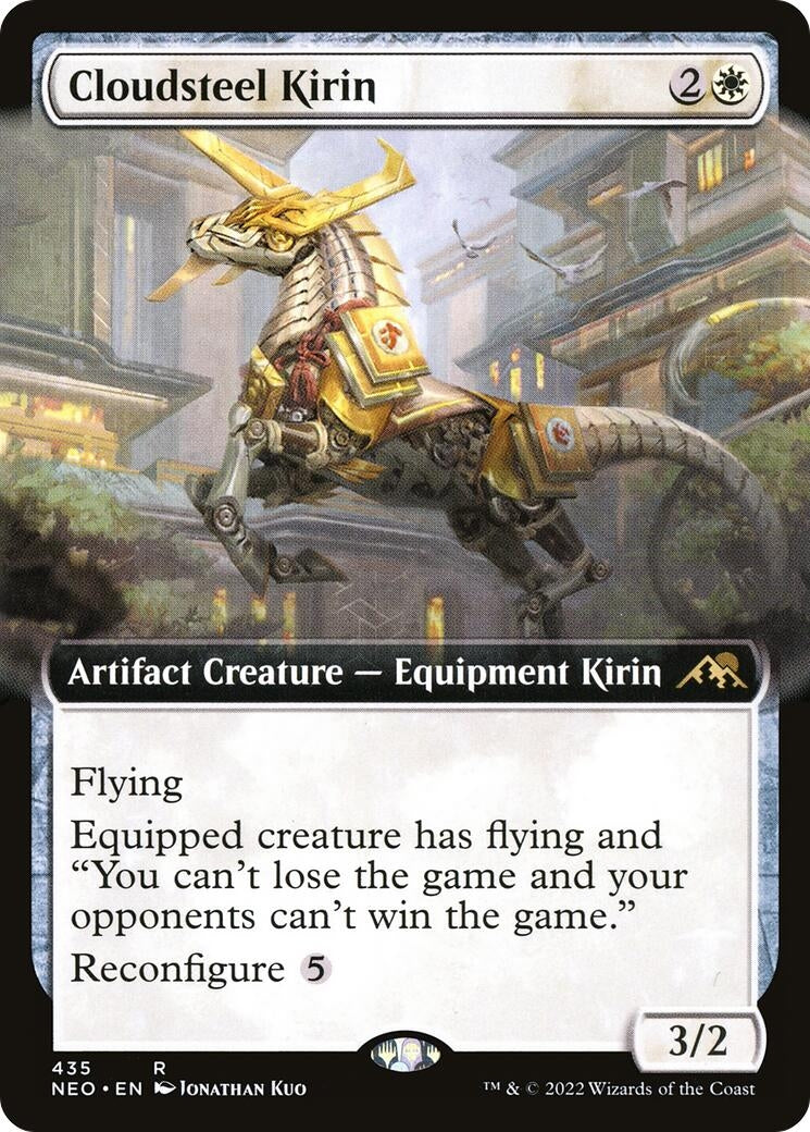 Cloudsteel Kirin (Extended Art) (435) (Kamigawa: Neon Dynasty)