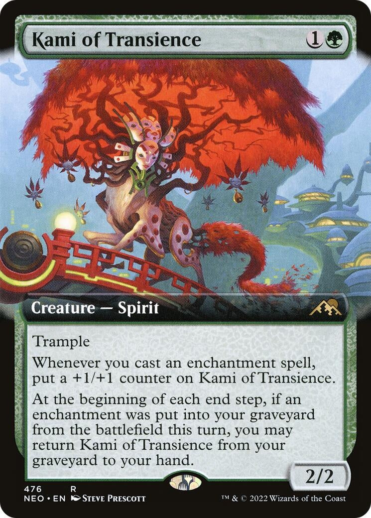 Image for Kami of Transience (Extended Art) (476) (Kamigawa: Neon Dynasty) - Magic: The Gathering