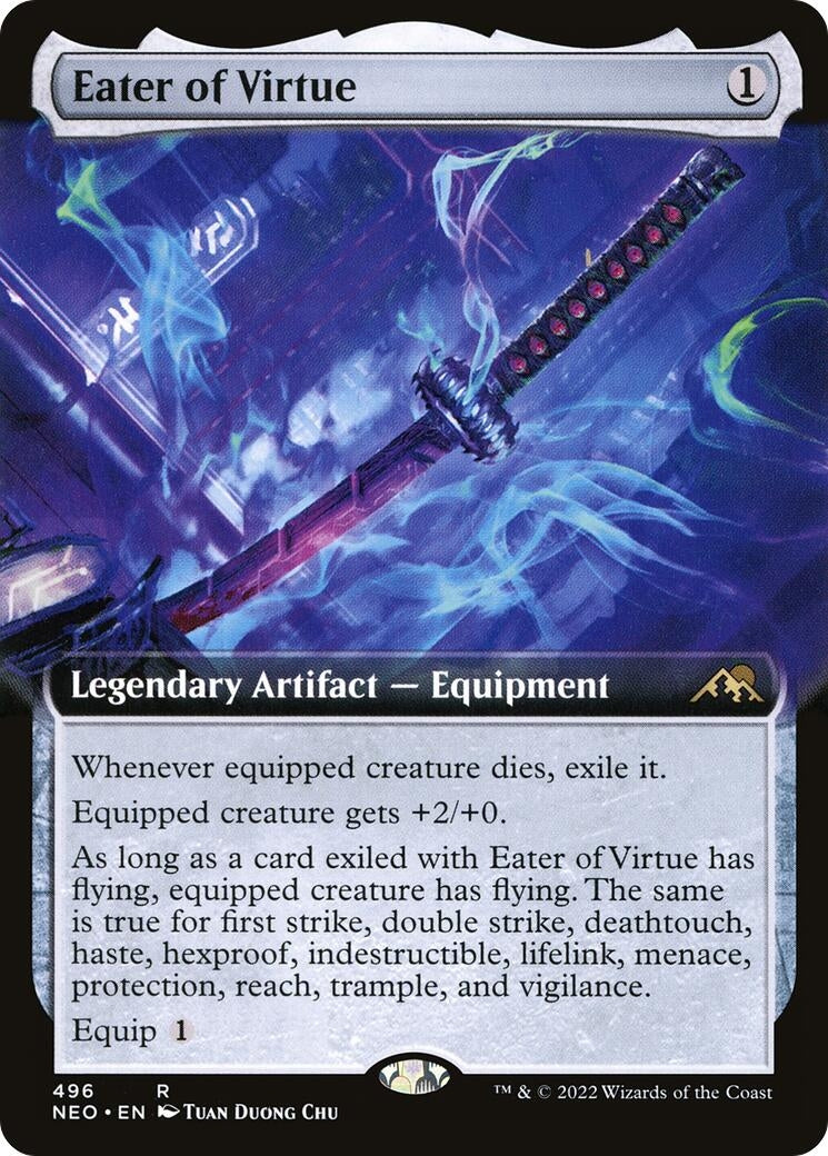 Eater of Virtue (Extended Art) (496) (Kamigawa: Neon Dynasty)