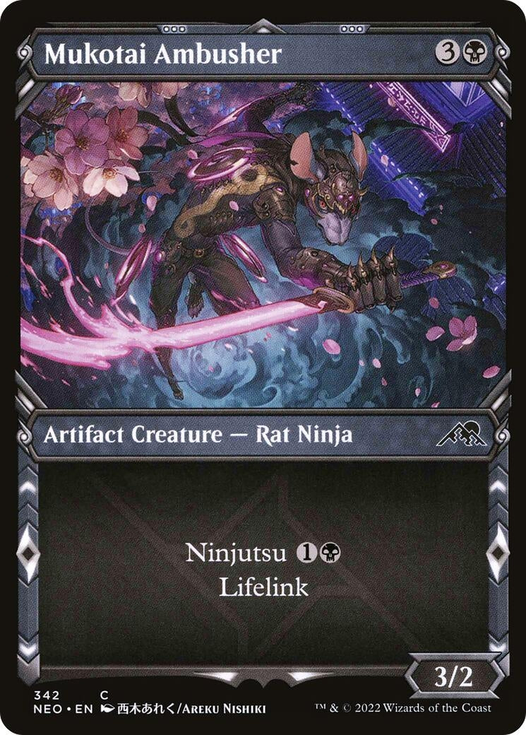 Image for Mukotai Ambusher (Showcase) (342) (Kamigawa: Neon Dynasty) - Magic: The Gathering
