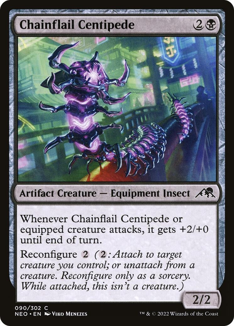 Chainflail Centipede (90) (Kamigawa: Neon Dynasty)