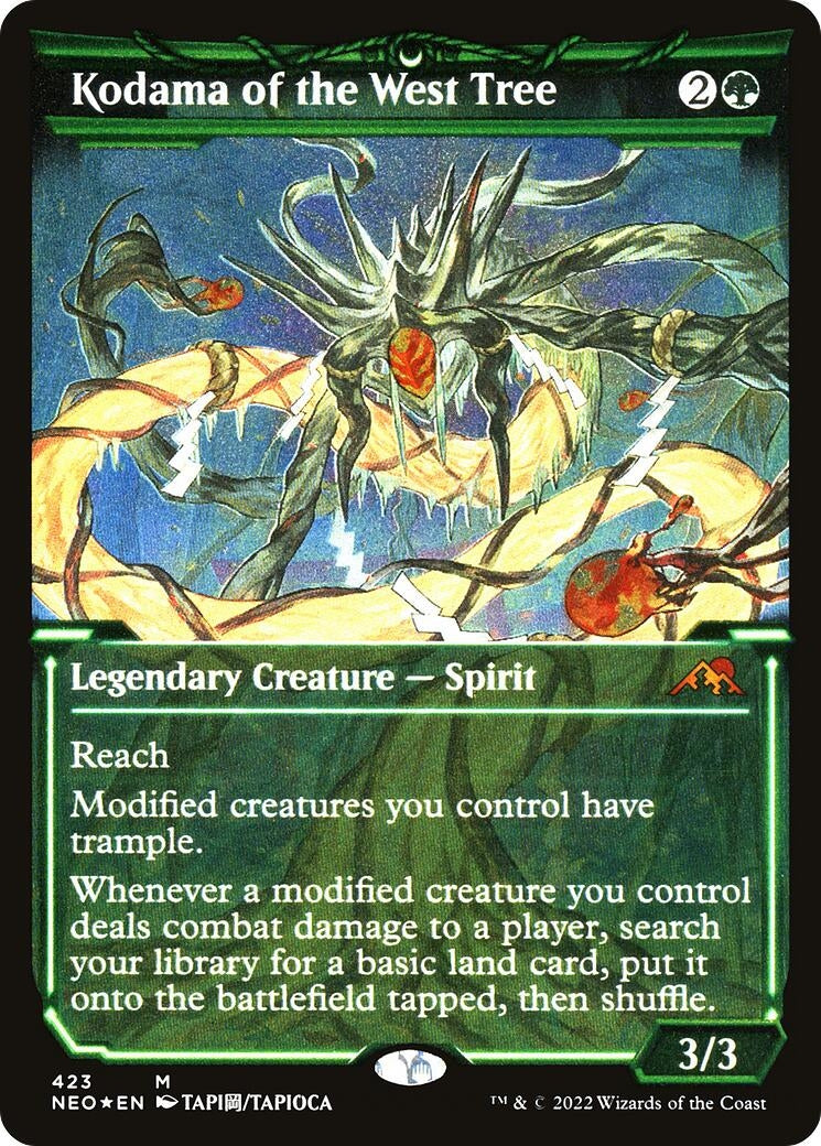 Image for Kodama of the West Tree (Showcase) (Foil Etched) (423) (Kamigawa: Neon Dynasty) - Magic: The Gathering