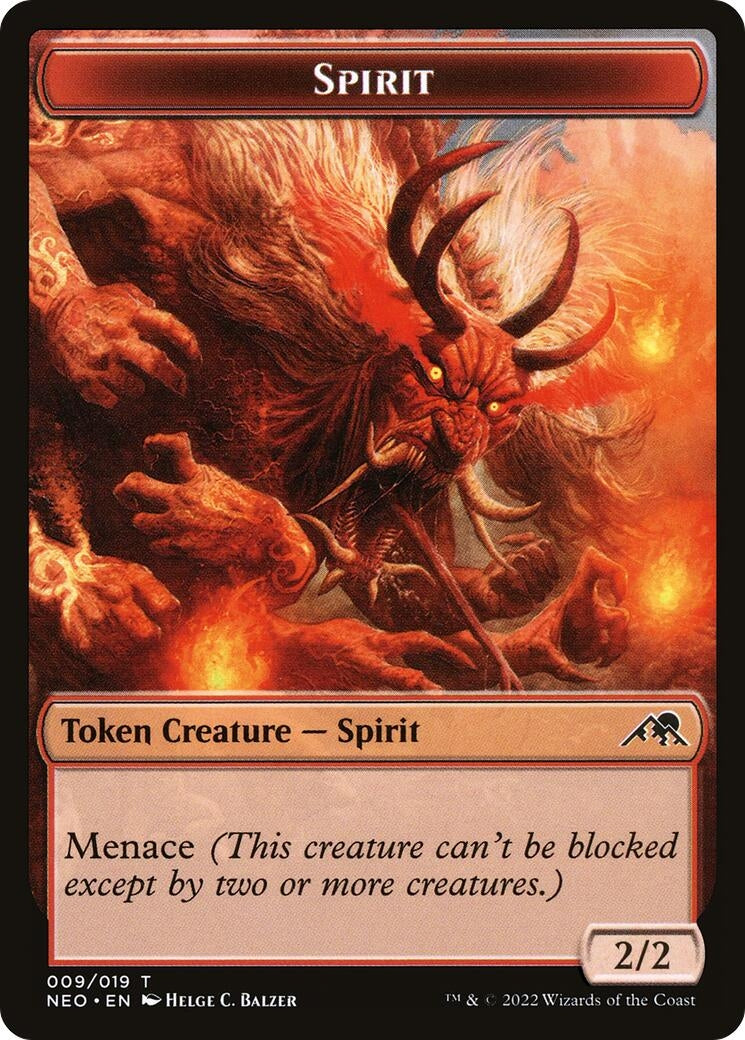 Image for Spirit Token (009) (9) (Kamigawa: Neon Dynasty) - Magic: The Gathering