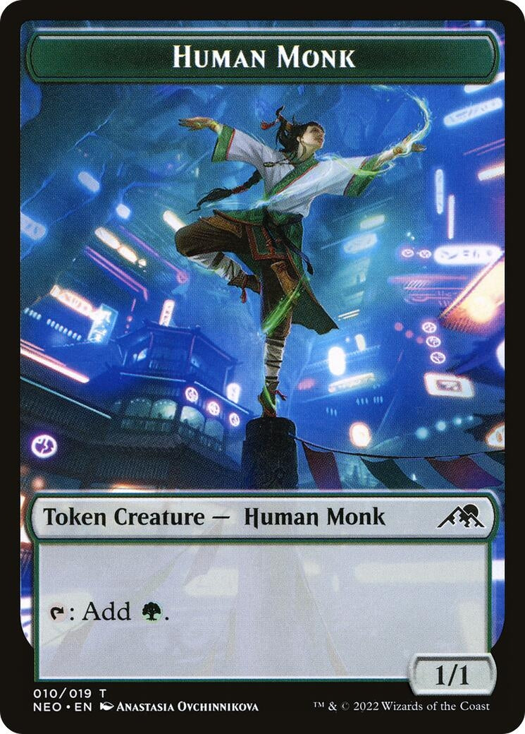 Human Monk Token (10) (Kamigawa: Neon Dynasty)