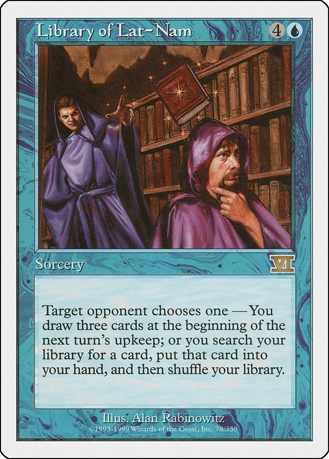 Image for Library of Lat-Nam (78) (Classic Sixth Edition) - Magic: The Gathering